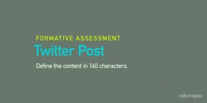 Twitter Post: Define the content in 140 characters