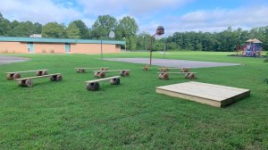 Outdoor classroom at North Rowan Elementary School