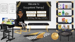 An occupational therapy Bitmoji room