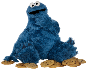 Cookie Monster from Sesame Street