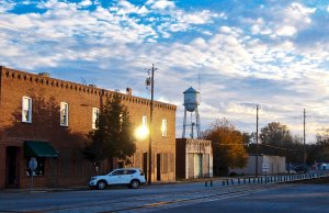 Latta, South Carolina, at twilight.