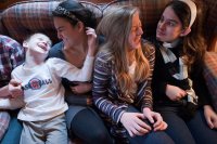 A family spending time together