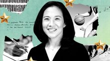 A photo collage featuring Angela Duckworth