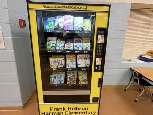 School's book vending machine