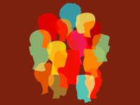 Illustration concept showing diversity