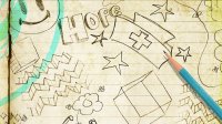 Illustration of a sketch by a student