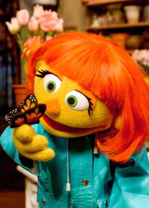 A photo of muppet Julia from season 47 of Sesame Street