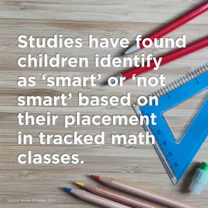 Infographic: Smart/Not Smart in tracked math classes