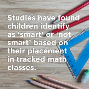 Infographic: Smart/Not Smart in tracked math classes