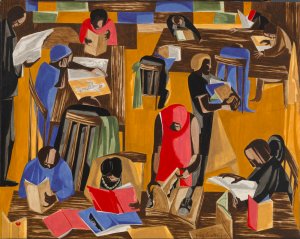 Jacob Lawrence, The Library
