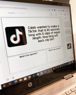 A word problem on TikTok.