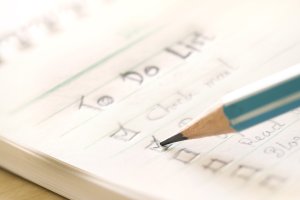 A to-do list.