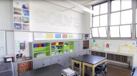 A light-filled classroom corner 