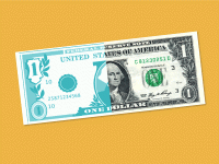 illustration of a dollar bill