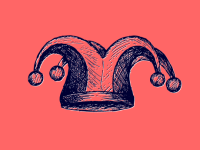 Drawing of a jester hat