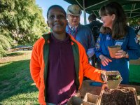 photo of a boy with dirt project