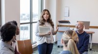 Teachers having a meeting