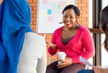 Small group of teachers in a meeting