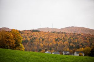 Fall foliage in Fletcher, Vermont.