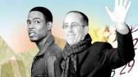 Photo illustration of Chris Rock and Jerry Seinfeld