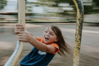 Child Playing at Recess