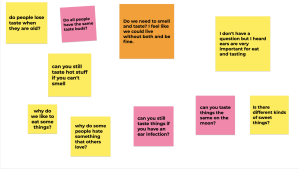Author image of sticky note questions