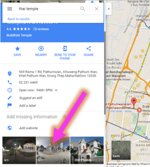 Photos in Google maps