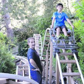 Teen Builds Insane DIY Roller Coaster in His Backyard