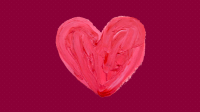 Graphic of a painted heart