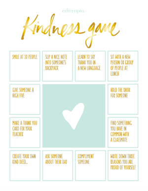 The Kindness Game Activity