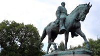 Statue of Robert E. Lee in Emancipation Park in Charlottesville, VA.