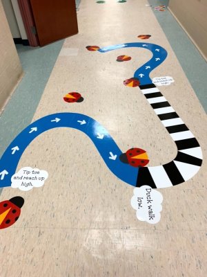 Indoor Sensory Pathway  Indoor recess ideas preschool, Sensory