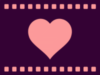 Illo of a heart inside a frame of a film strip