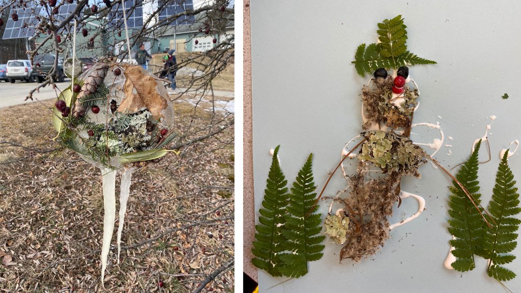 Artwork made with items found in nature