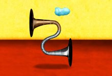 Illustration of megaphones