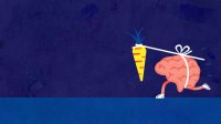 Illustration of brain chasing a carrot