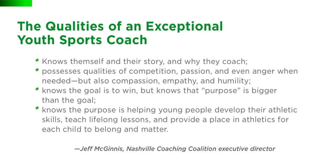 Jeff McGinnis, Qualities of an Exceptional Youth Sports Coach