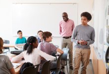 Photo of high school classroom