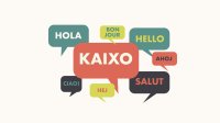 hello speech bubbles in different languages