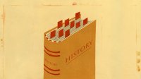 Illustration of a history book with flagged pages