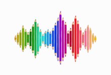Illustration of pencils as sound wave