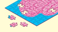 thinking about thinking reflection and metacognition Illustration of brain puzzle
