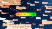 Digital illustration of AI prompt