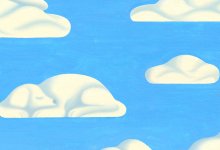Illustration of dog cloud