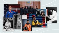 Photo collage of women celebrating Black History and Women's History Months
