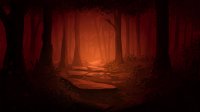 Illustration a spooky forest