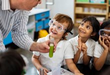 Photo of elementary school science class