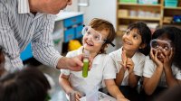 Photo of elementary school science class