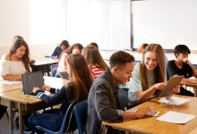 Photo of high school students in classroom