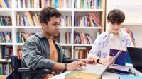 Photo of diverse high school students representing students with disabilities